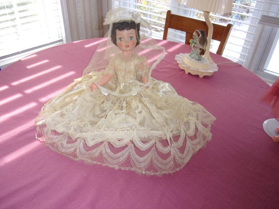 antique bride doll