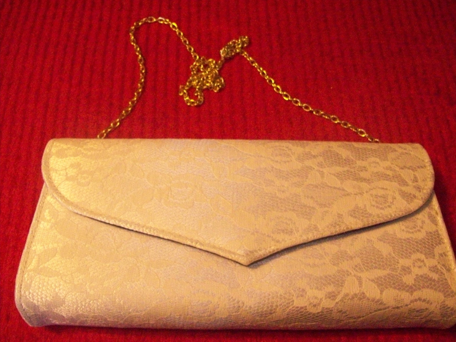 Vintage White Clutch Bag White Lace Party Bag White Lace Etsy