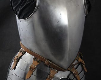 Medieval Steel Cuirass With Tassets | Knight Chest And Waist Armor |  LARP, Battle Ready Armor Jacket | Functional Steel Plate Cuirass