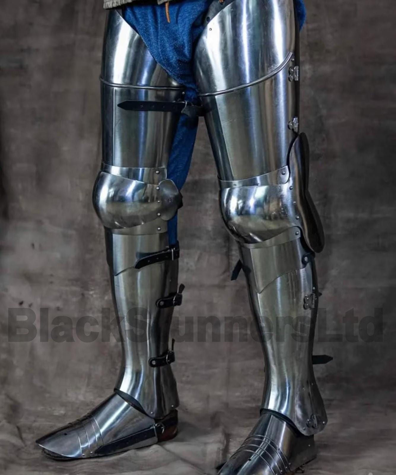 Medieval Full Steel Leg Armor | Knight Greaves, Upper Leg and Sabatons ...