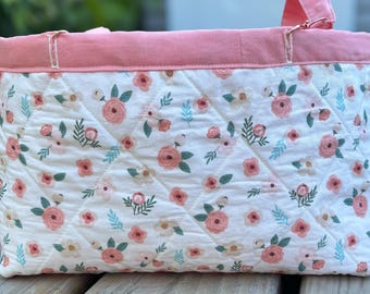 Floral Hanging Diaper Caddy | Stroller, Crib & Car Organizer