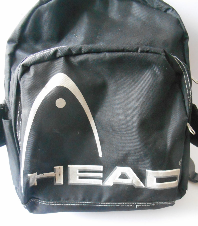 Back Pack Retro 1980s Head Bag Vintage Large Rucksack Etsy
