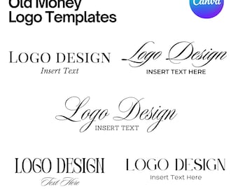 Old Money Logo Templates | Editable Canva Logo Templates | Minimalist Logo | Business Logo | Hairstylist Logo | Boutique Logo | Lashes Logo