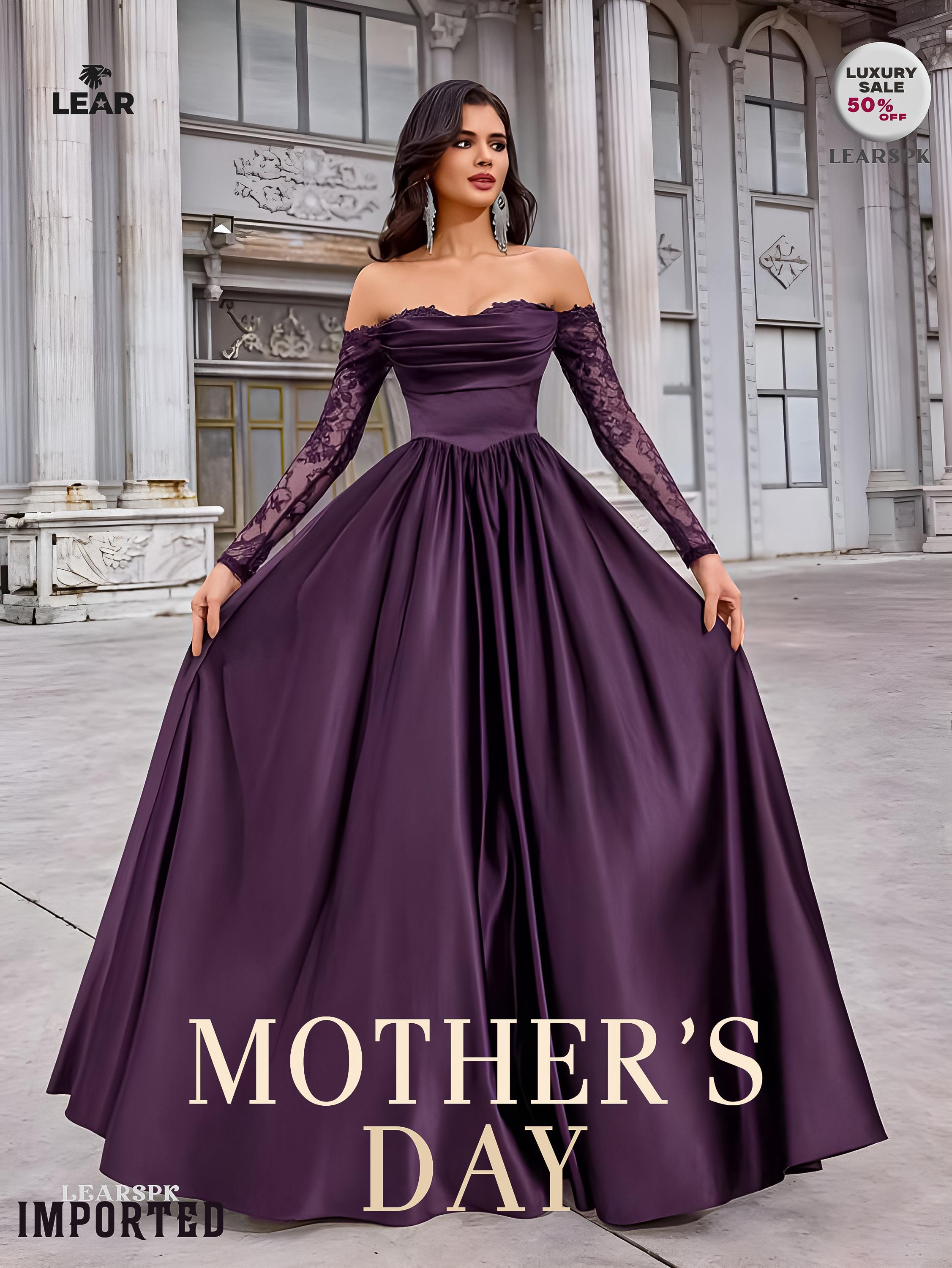 strapless open back dress PURPLE peplum embroidered palazzo set main image 1
