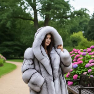White fox fur coat - Etsy 日本