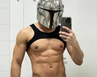 The Mandalorian Helmet Replica - 1:1 Scale Wearable Helmet - Beskar Steel Finish - Din Djarin Cosplay Prop - Halloween Costume