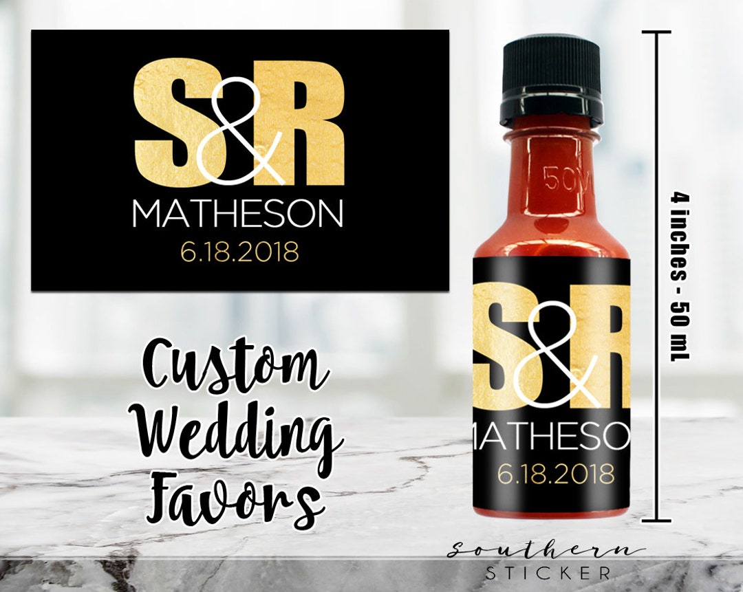 I Do BBQ Sauce Bottles & Labels Custom Barbecue Sauce Etsy