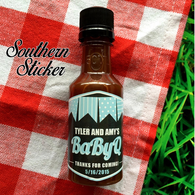 BabyQ Custom Barbecue Sauce Favors Personalized BBQ Labels & Etsy