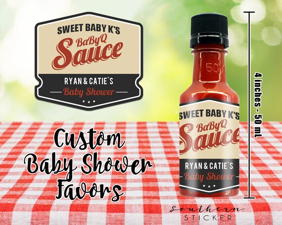 bbq sauce baby shower favors