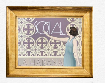 SOCIAL Losas de La Habana Art Print