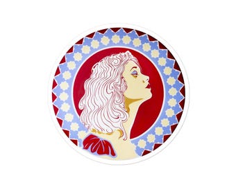 Mujer Gráfica II Vinyl Art Sticker