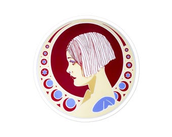 Mujer Gráfica I Vinyl Art Sticker
