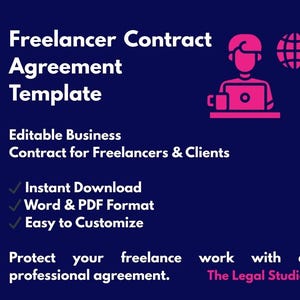 ソフトウェア＆ウェブ開発契約書テンプレート｜フリーランサー向け開発者契約書｜編集可能なWord/PDF形式の即時ダウンロード