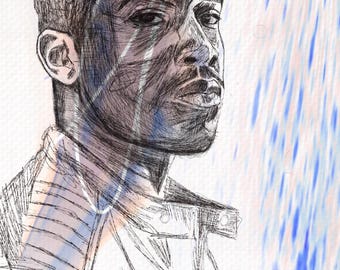 NYT – Botanical Guardian of Garnet | Symbolic Spiritual Art | Digital Download