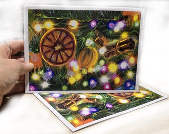 Cinnamon Orange Tree Christmas Art Print – Limited Edition Art –  Only 10 Available