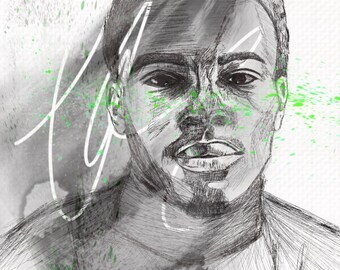 DORN – Botanical Guardian of Garnet | Symbolic Spiritual Art | Digital Download