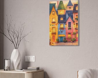Nordic Hygge Cozy Scandinavian Canvas Stretched