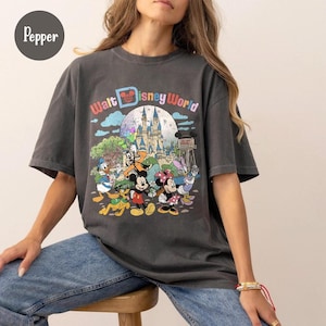 Retro Walt Disneyworld Comfort Colors Shirt, Vintage Disneyworld Shirt, Mickey And Friends Shirt, Disneyland Shirt, Disney 2026 Trip Bild 1