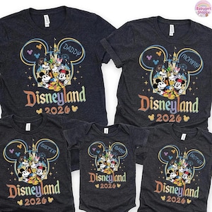 Disneyland 2026 Shirts, Disneyland Shirts, Disneyland Vacation T-shirt, Disneytrip Couple Shirt, Disneytrip Clothes, Family, Disneyland 2026 image 1