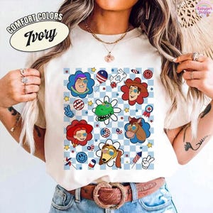 Disneyland Balloons Toy Story 4th of July Shirt, America Red White Blue Shirts, 250th USA Anniversary Shirt, Independence Day Tee 2026 image 3