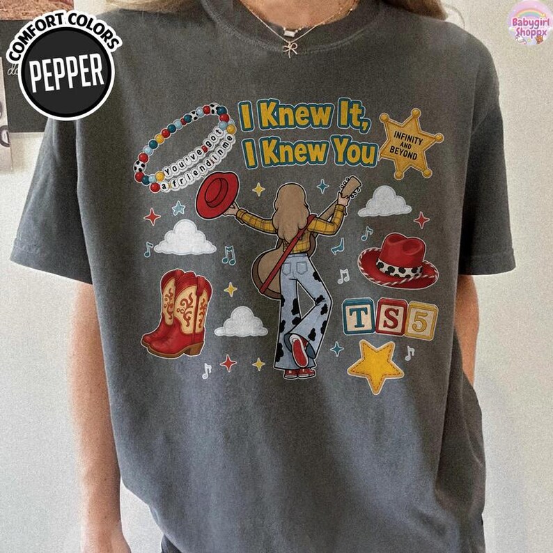 Disneyland Pixar Toy Story 5 I Knew It I Knew You Shirt, Toy Story 5 Shirt, Funny Family Matching Gift, Lilypad Buzz Woody Jessie Toy Story image 4