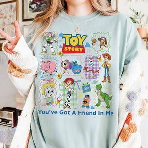 Toy Story 5 Coquette Bow Vintage Shirt, Buzz Lightyear Woody Tee, Toy Story Land T-Shirt, You've Got a Friend in Me, 2026 Movie Tee image 2