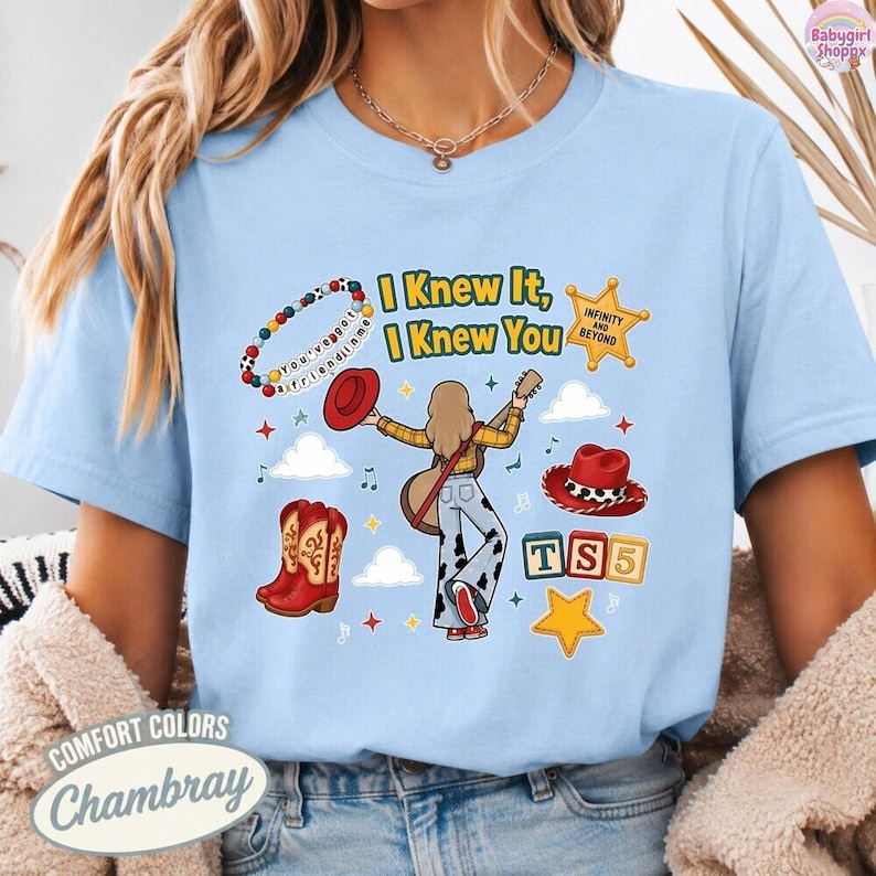 Disneyland Pixar Toy Story 5 I Knew It I Knew You Shirt, Toy Story 5 Shirt, Funny Family Matching Gift, Lilypad Buzz Woody Jessie Toy Story image 1