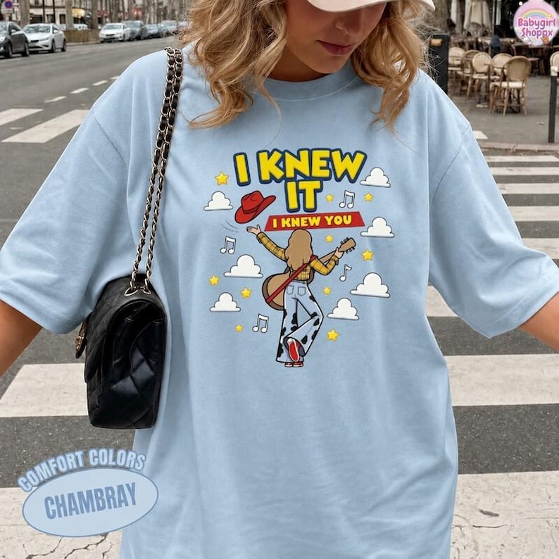 Comfort Colors I Knew It, I Knew You Toy Story 5 T-Shirt, Toy Story 13 Cloud Summer Beach Shirt, Gift For Music Fan, 2026 Tshirt image 4