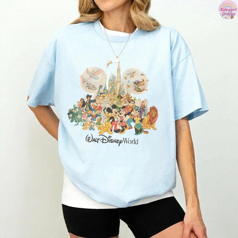 Vintage Walt DisneyWorld Storybook T-Shirt, Walt DisneyWorld Est 1971 Shirt, Disneyland Trip 2026 Tee Bild 3