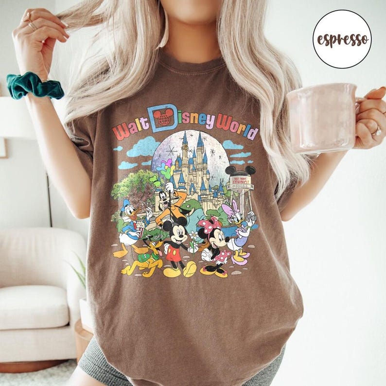 Retro Walt Disneyworld Comfort Colors Shirt, Vintage Disneyworld Shirt, Mickey And Friends Shirt, Disneyland Shirt, Disney 2026 Trip Bild 5
