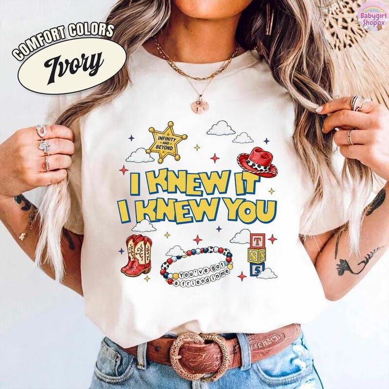 I Knew It I Knew You Were Turning 5 Shirt, Toy Story 5 Shirt, Disneyland S Toy Story 5 Birthday, Toy Story Birthday Shirt immagine 1