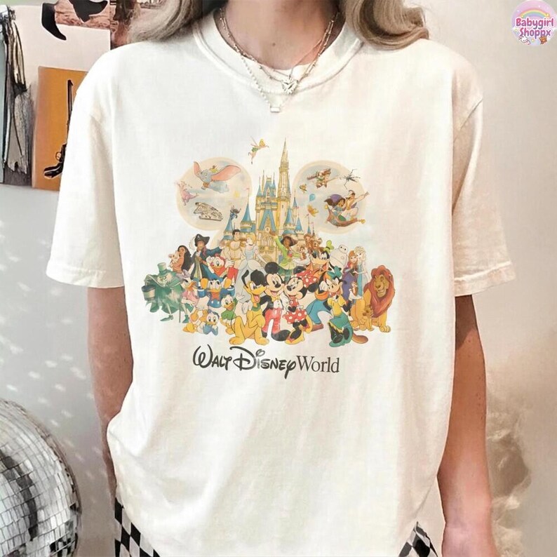 Vintage Walt DisneyWorld Storybook T-Shirt, Walt DisneyWorld Est 1971 Shirt, Disneyland Trip 2026 Tee Bild 4