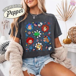 Disneyland Balloons Toy Story 4th of July Shirt, America Red White Blue Shirts, 250th USA Anniversary Shirt, Independence Day Tee 2026 image 2