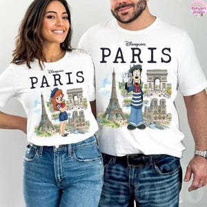 All Characters Disneyland Paris Comfort Color T-shirt, Toy Story Paris Tee, Woody Buzz Lightyear Jessie Disneyland Tee, Disneyland Paris Tee afbeelding 3