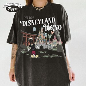 Tokyo Disneyland Mickey Vintage Comfort Colors Shirt, Happiest Place on Earth Tee, DisneySea Vacation Shirt, Japan Trip Outfit image 3