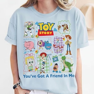 Toy Story 5 Coquette Bow Vintage Shirt, Buzz Lightyear Woody Tee, Toy Story Land T-Shirt, You've Got a Friend in Me, 2026 Movie Tee image 4