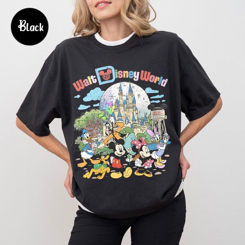 Retro Walt Disneyworld Comfort Colors Shirt, Vintage Disneyworld Shirt, Mickey And Friends Shirt, Disneyland Shirt, Disney 2026 Trip Bild 4