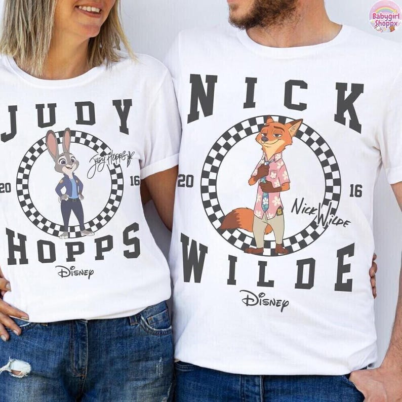 Zootopia Checkerboard Shirt, Zootopia Mickey Balloons Tee, Judy Hopps Nick Gary Nibbles Bogo Shirt, Disneyland Family Matching Tee image 3