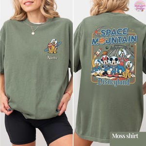 Personalized Retro DisneySpace Mountain Shirt, Mickey & Friends Space Mountain Tee, Disneyland Family Trip, Family Matching Tee image 4