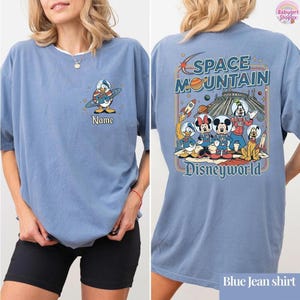 Personalized Retro DisneySpace Mountain Shirt, Mickey & Friends Space Mountain Tee, Disneyland Family Trip, Family Matching Tee image 7