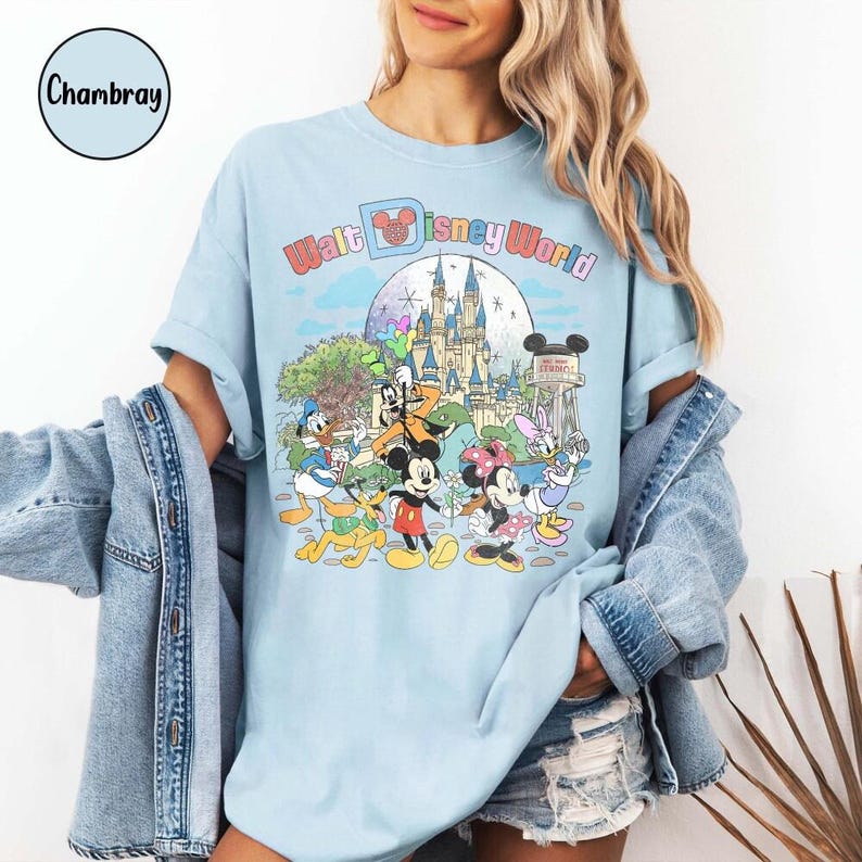 Retro Walt Disneyworld Comfort Colors Shirt, Vintage Disneyworld Shirt, Mickey And Friends Shirt, Disneyland Shirt, Disney 2026 Trip Bild 3