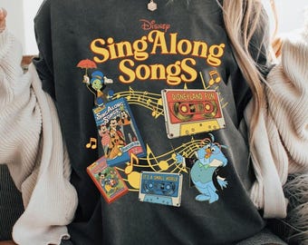 Disneyland Jiminy Cricket and Professor Owl Sing Along Songs Shirt Disneyland Fun Its A Small World Cassette Tape Tee WDW Family Trip Outfit