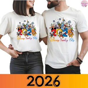 2026 Disneyland family Vacation Matching Trip Shirt Epcot Girls Disneyworld Trip shirt Cartoon Theme Park Inspired Design Custom Travel Tee image 4