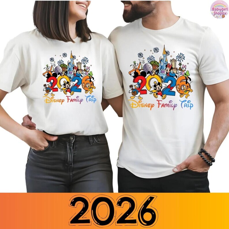 2026 Disneyland family Vacation Matching Trip Shirt Epcot Girls Disneyworld Trip shirt Cartoon Theme Park Inspired Design Custom Travel Tee image 4