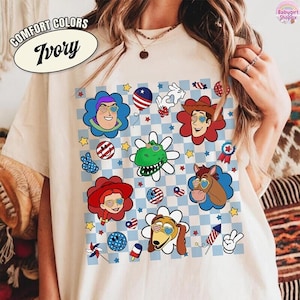 Disneyland Balloons Toy Story 4th of July Shirt, America Red White Blue Shirts, 250th USA Anniversary Shirt, Independence Day Tee 2026 image 1