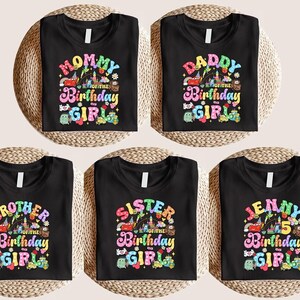 Personalized Name Pixar Cars Birthday T-Shirt, Custom Disney MC Queen Tow Mater Sally Birthday Present Gift, Disneyland Family Trip Shirt image 2