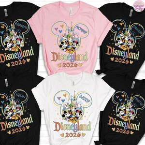 Disneyland 2026 Shirts, Disneyland Shirts, Disneyland Vacation T-shirt, Disneytrip Couple Shirt, Disneytrip Clothes, Family, Disneyland 2026 image 2