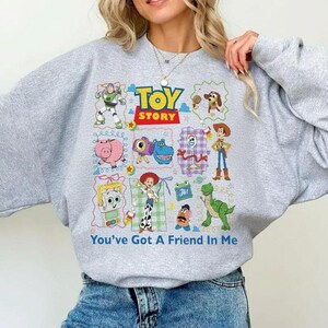 Toy Story 5 Coquette Bow Vintage Shirt, Buzz Lightyear Woody Tee, Toy Story Land T-Shirt, You've Got a Friend in Me, 2026 Movie Tee image 5
