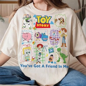 Toy Story 5 Coquette Bow Vintage Shirt, Buzz Lightyear Woody Tee, Toy Story Land T-Shirt, You've Got a Friend in Me, 2026 Movie Tee image 1