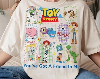 Toy Story 5 Coquette Bow Vintage Shirt, Buzz Lightyear Woody Tee, Toy Story Land T-Shirt, You've Got a Friend in Me, 2026 Movie Tee